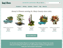Tablet Screenshot of kennysflorist.com